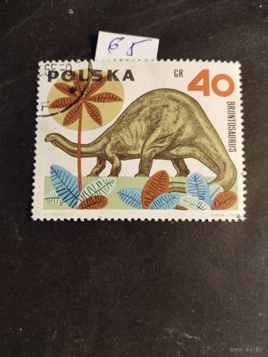 Польша 1965 динозавр