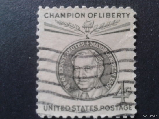 США 1959 бургомистр Берлина Чемпион Свободы