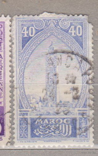 Французские колонии Архитектура пальмы флора Французское  Марокко 1917 год  лот 12