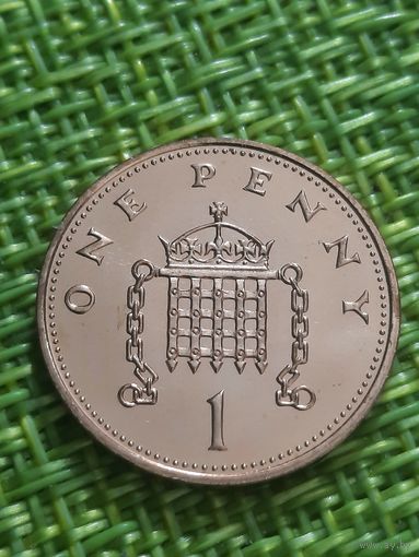 Великобритания 1 пенни 1996 г ( Герб Вестминстерского Дворца Елизавета , пруфф, тир 100 тысяч )