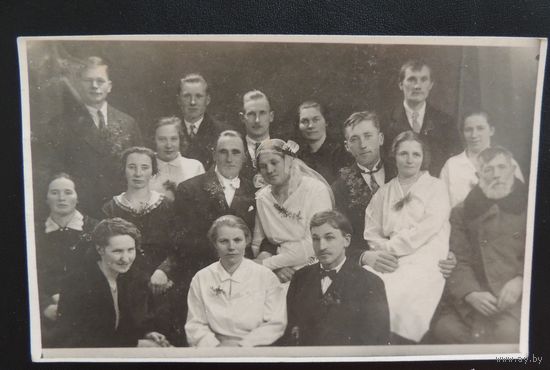 Фото "Деревенская свадьба", Зап. Бел, 1930-е гг.