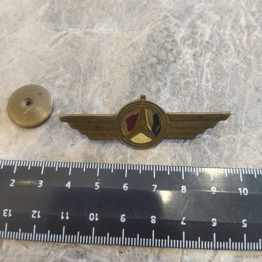 Знак. Кокарда водителя Литовской ССР. Литва. Ретро СССР.