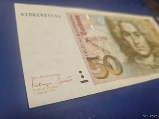 50 марок ФРГ 1 октября 1993г