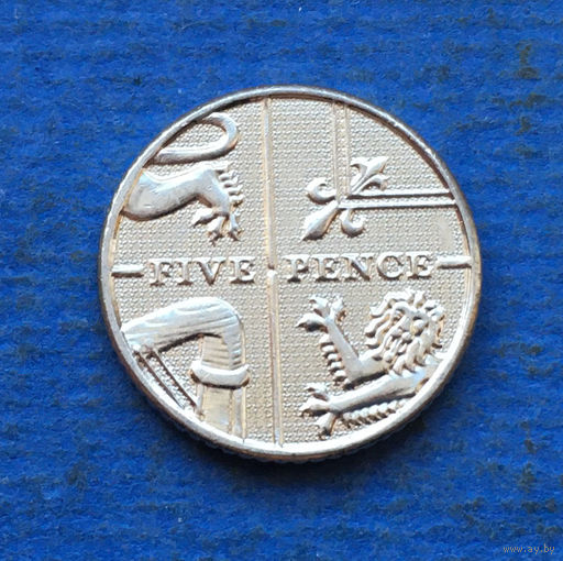 Великобритания 5 пенсов 2014