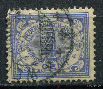 Нидерландская Индия - 1909 - Цифры 4С - [Mi. 97] - полная серия - 1 марка. Гашеная.  (Лот 73EW)-T25P3