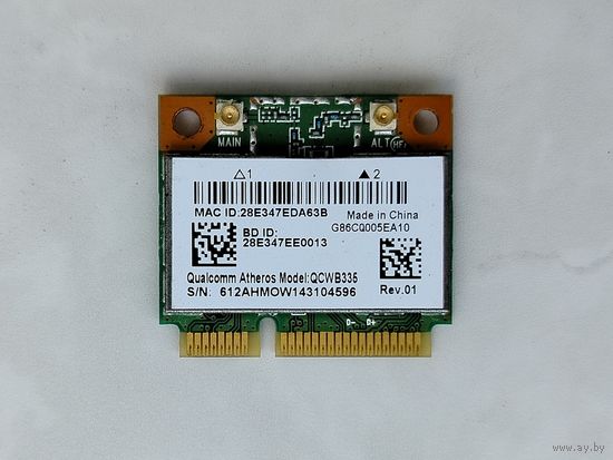Wi-Fi модуль Qualcomm Atheros QCWB335 для ноутбука