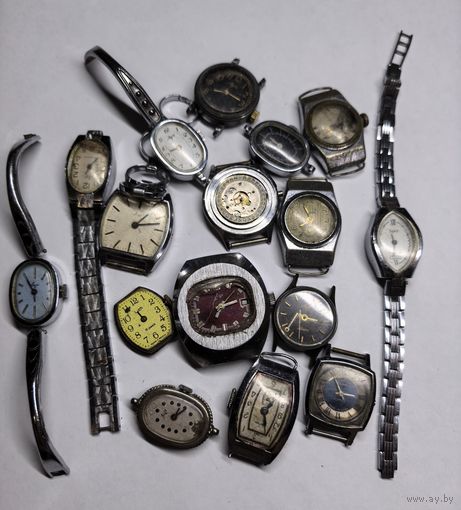 Лот часов СССР. С Рубля без МЦ. Всё с рубля без МЦ