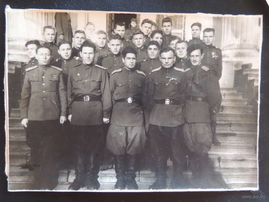 Фото "Выпуск военной школы штурманов", конец 1940-х гг.