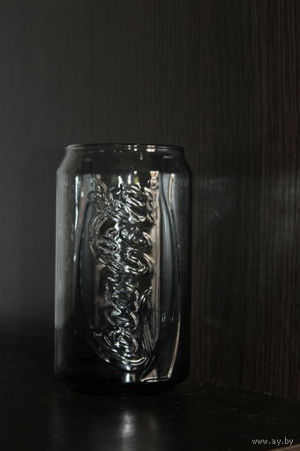 Стеклянный стакан "Coca Cola", цветное стекло.