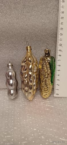 Ёлочные игрушки. Колос и кукуруза+фасоль. 15-29