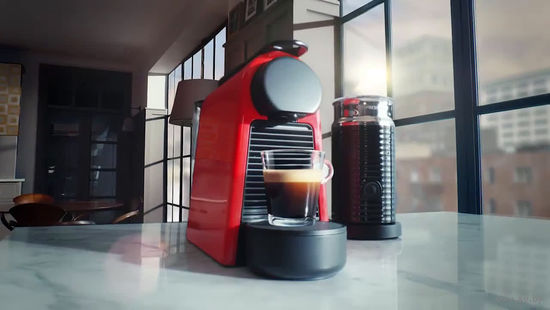 Кофемашина Nespresso Essenza Mini D30 (красный).