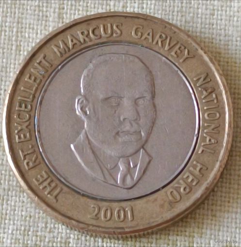 Ямайка. 20 долларов 2001 года.