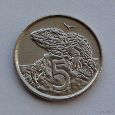 Новая Зеландия 5 центов. 2002 г.