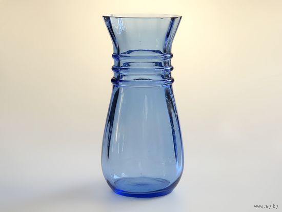 Ваза цветное стекло 13х6см винтаж