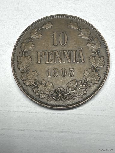 10 пенни 1905 год,