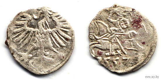 Денарий 1557, Жигимонт Август, Вильно