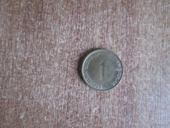 1 толар.2000 года.Словения.