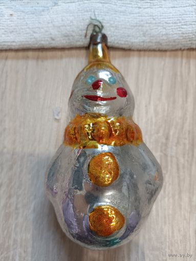Елочные игрушки, стекло, клоун