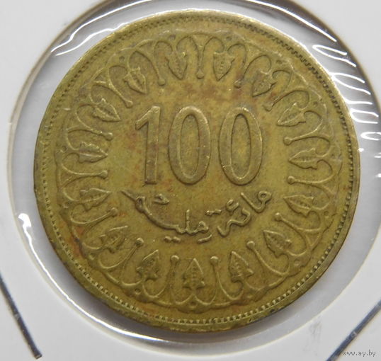 Тунис 100 миллимов 2011 г