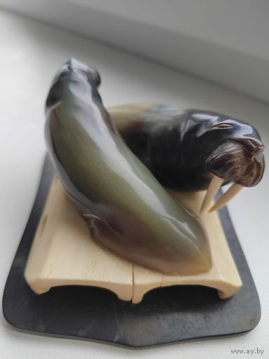 Моржи . Сувенир из Магадана .СССР 60-70 гг 20 века.