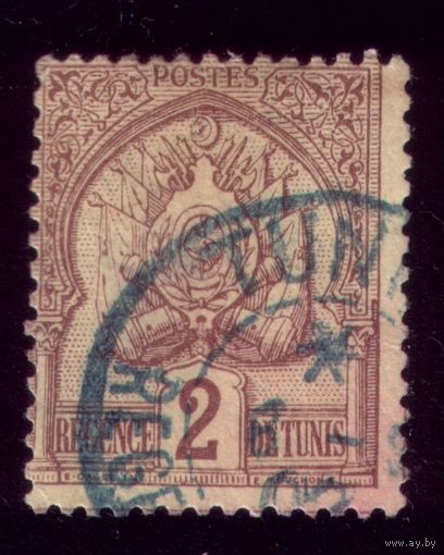 1 марка 1888 год Тунис 10