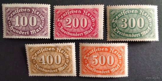 Германия. Веймарская республика 1922г. Mi219-223