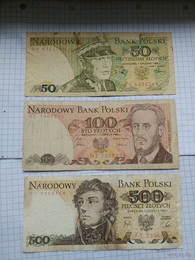 Банкноты Польша