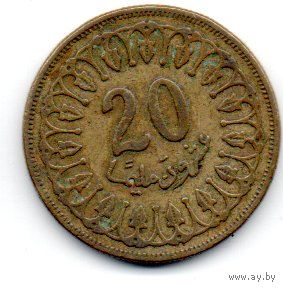 ТУНИССКАЯ РЕСПУБЛИКА 20 МИЛЛИМОВ 1983.