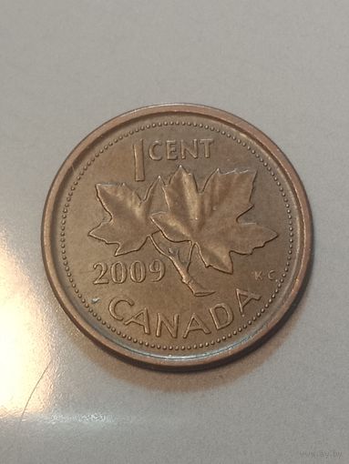Канада 1 цент 2009 года .