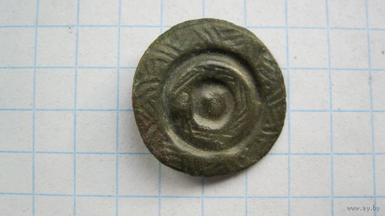 Накладка на кокарду РИ. Бронза.