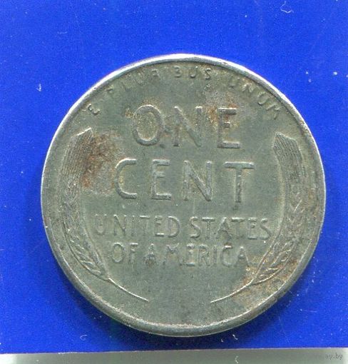 США 1 цент 1943 , Стальной цент