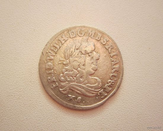 6 грошей 1681г. "Пруссия" - с 1 руб..