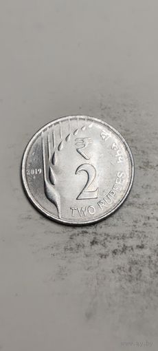 Индия 2 рупес 2019