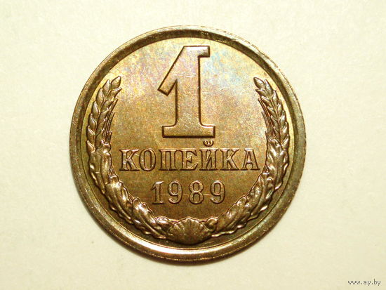 1 копейка 1989 UNC Супер #X