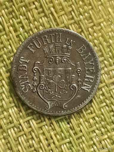 Германия (Нотгельды) Фюрт 10 пфеннигов 1917 г. (Fe)