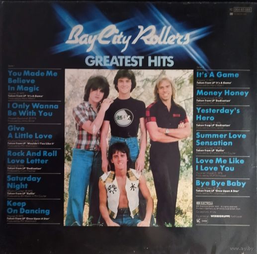 BAY CITY ROLLERS /Greatest Hits/EMI, 1976, LP, EX, Germany
