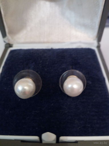 Пуссеты натур.жемчуг