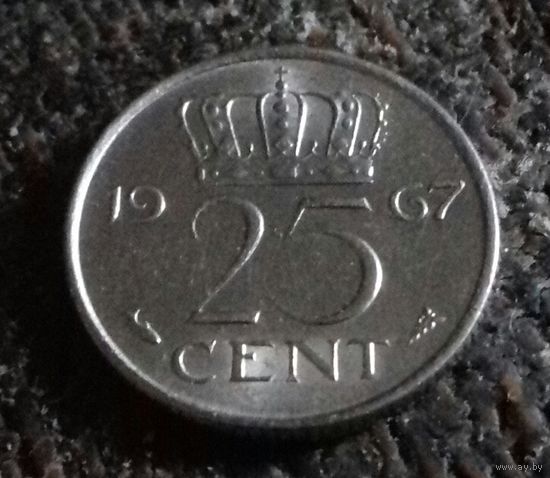 25 центов, Нидерланды 1967 г.