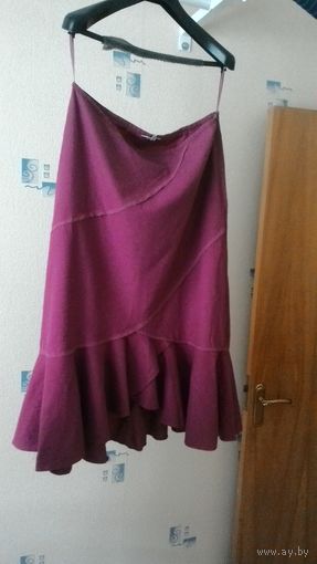 Юбка розовая. Лен.