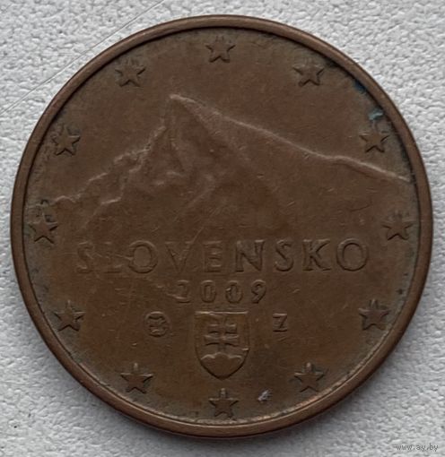 Словакия 5 евроцентов 2009 г.
