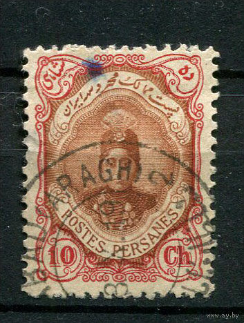 Персия (Иран) - 1911/1922 - Султан Ахмад-шах 10Ch - [Mi.312] - 1 марка. Гашеная.  (Лот 56Z)