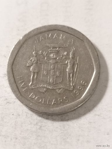 Ямайка 5 долларов 1996