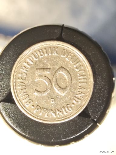 Германия 50 пфеннигов 1950 D