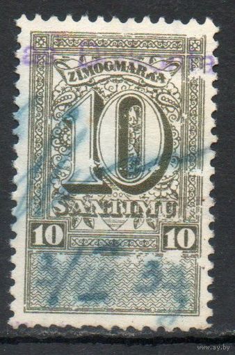 Гербовая марка Латвия 1933 год 1 марка