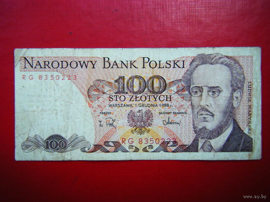 100 злотых 1988г.