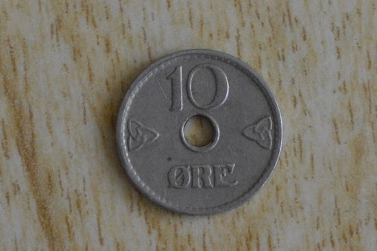 Норвегия 10 эре 1949 с 1 руб