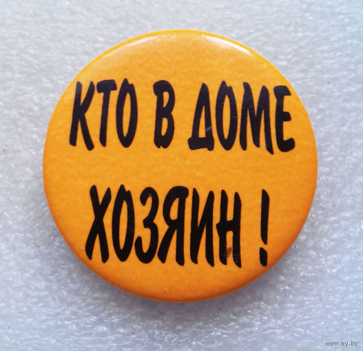 Значок. Кто в доме хозяин ! #0425-UP5