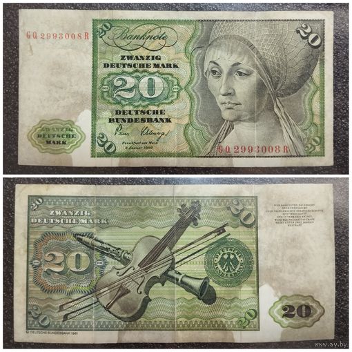 20 марок ФРГ 1980 г.