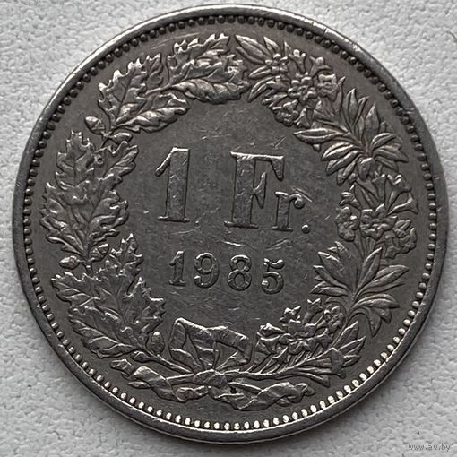Швейцария 1 франк 1985 г.
