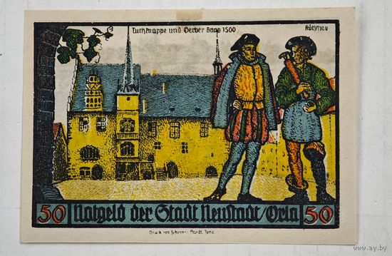 1921 год 50 пфеннигов  Германия